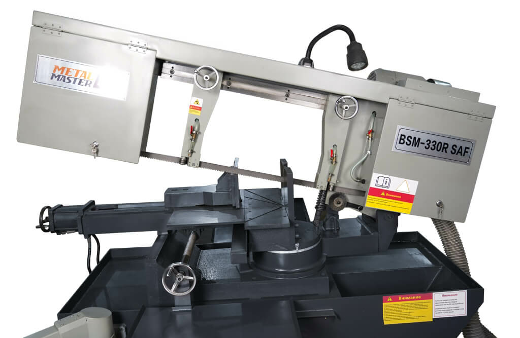 Полуавтоматический ленточнопильный станок MetalMaster BSM-330R SAF