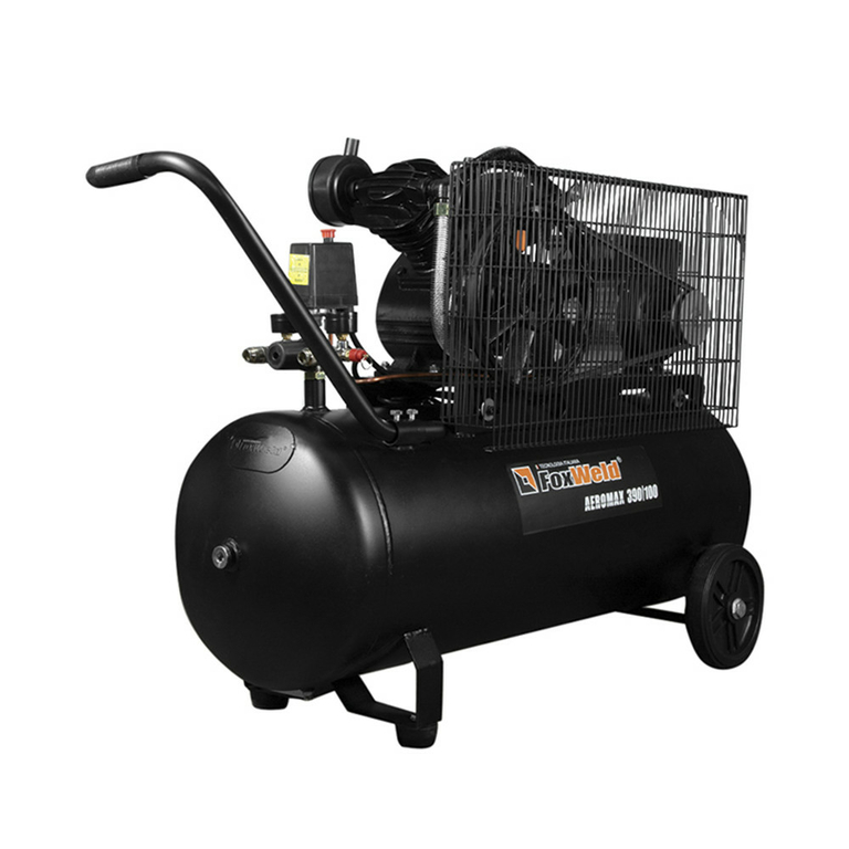 Компрессор масляный ременной AEROMAX 390/100 (пр-во FoxWeld/КНР)