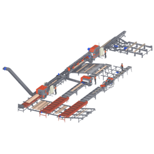 Лесопильный комплекс с автоматизацией