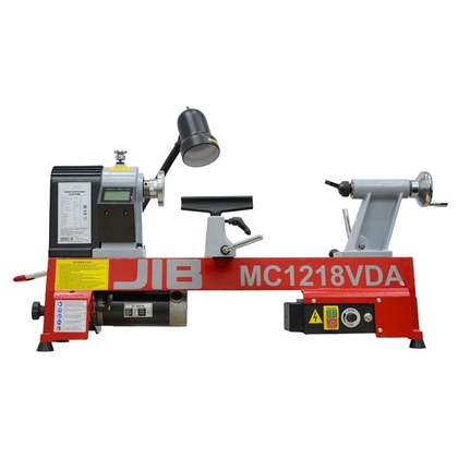 Токарный станок  jib mc1218vda диаметр обработки 305 мм мощность двигателя 0,75 квт бесступенчатая регулировка оборотов с реверсом