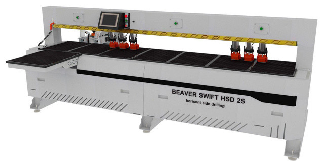 Торцевой сверлильно-присадочный центр с ЧПУ Beaver SWIFT HSD 4S PRO