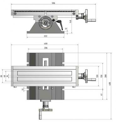 Координатный стол Optimum КТ120 (400х120 мм)