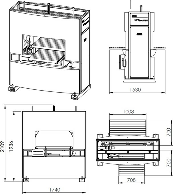 Полуавтоматический обмотчик скотчем EDDA Tape Master Medium