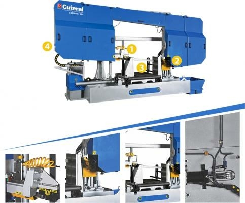 Станок ленточнопильный полуавтоматический Cuteral CSM 800/900
