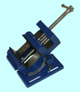 Тиски Станочные синусные 106мм неповоротные для сверлильных станков ход 80мм (QК4D) "CNIC"