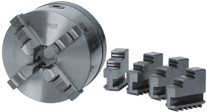 Четырехкулачковый токарный патрон Optimum 160 мм Camlock ASA D1-4" с центральным зажатием