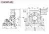 Двухосевой поворотный стол с ручным наклоном CNCMT-630 GSA+