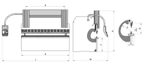 Листогибочный пресс c ЧПУ Ermaksan Speed Bend 4270-400