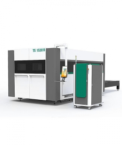 Станок лазерной резки по металлу с защитной кабиной и сменным столом FIBER TS 1530 B 3000 Вт (сварная станина)