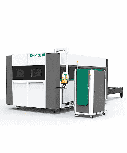 Станок лазерной резки по металлу с защитной кабиной и сменным столом FIBER TS 1530 FA 3000 Вт (сварная станина)